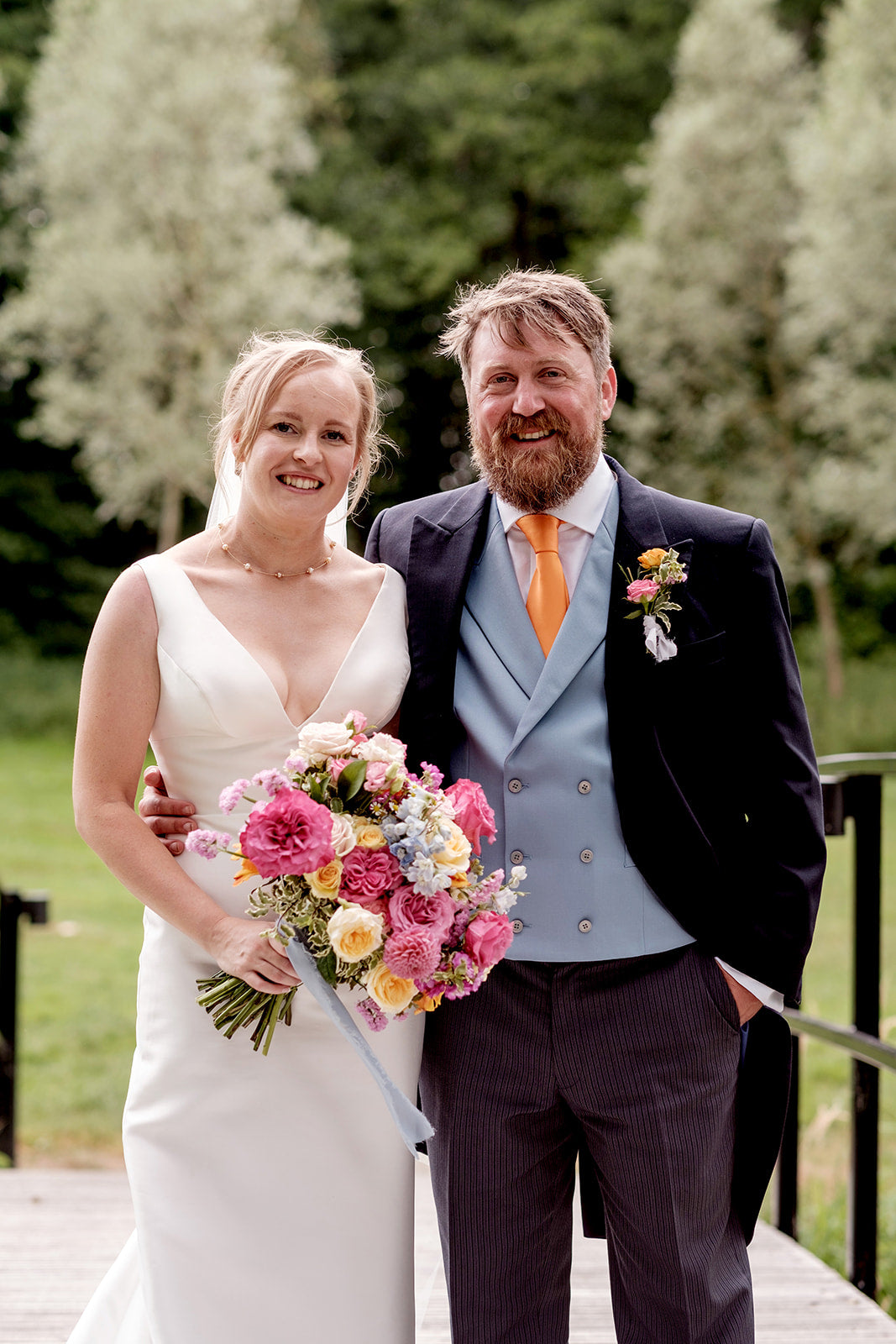 Wedding photo at Easton Grange, Modern style, Summer