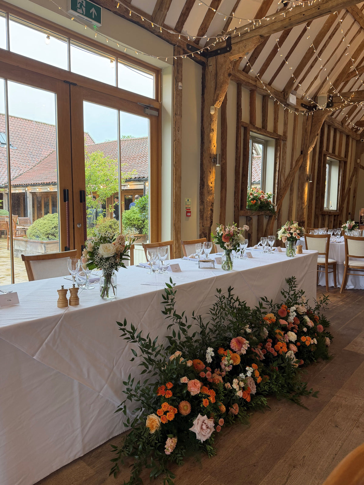 Wedding photo at Easton Grange, Natural style, Autumn