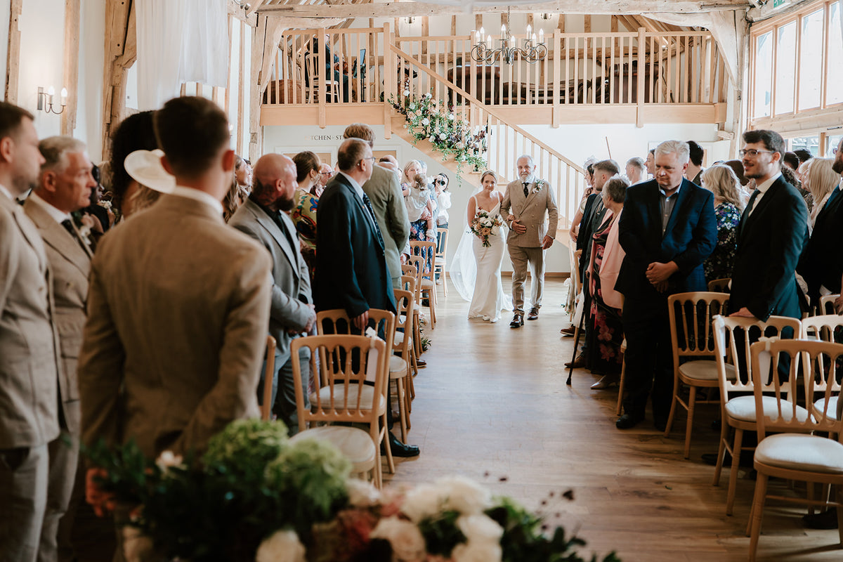 Wedding photo at Bruiseyard, Modern style, Summer