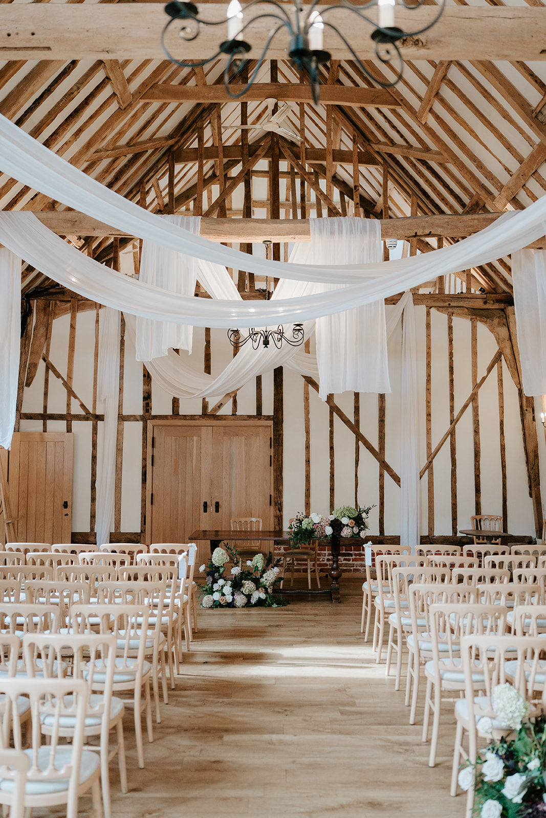 Wedding photo at Bruiseyard, Rustic style, Autumn